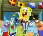 SpongeBob χαιρετίστηκε από τους κατοίκους του βυθού Μπικίνι